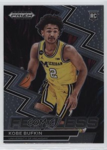 2023-24 Panini Prizm Draft Picks Fearless Kobe Bufkin #15 Rookie RC