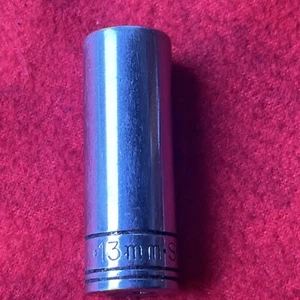 S-K TOOLS 41709 DEEP SOCKET, 13MM, 1/4" DRIVE, 6 POINT - USA (k3) - Picture 1 of 6