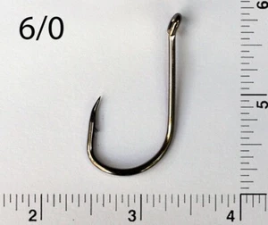 PACK OF 100 Size 6/0 TACKLEWORKS Octopus J Hooks 8299 - Picture 1 of 2