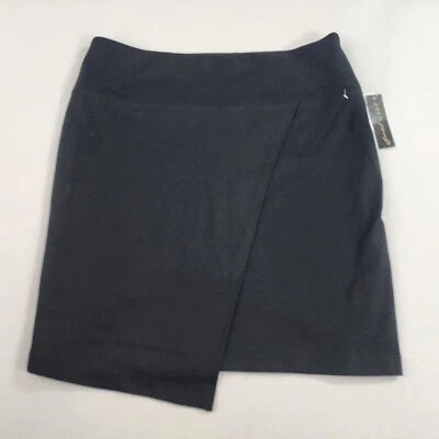 Essentials de ABS A.B.S. Falda Mujer M Mediana Negra Cremallera TM9008 Elástica $40 Foto 1 de 4