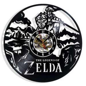 The Legend of Zelda Wall Clock Records Decor Gift Christmas Birthday Holiday Art - Picture 1 of 5