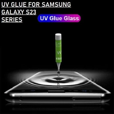 PHONESNPARTSNMORE For Samsung S24 S23 S23 + Ultra Tempered Glass UV Liquid Glue Screen Protector