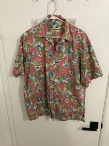 Cooke Street Honolulu Men's Hawaiian Shirt, Pink Multicolor, XL - Picture 1 of 2