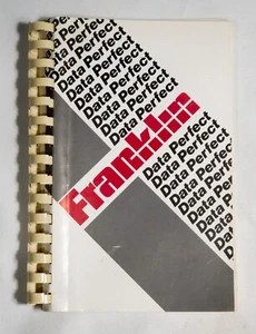 Vintage Franklin Data Perfect Manual ST533B08 - Picture 1 of 3