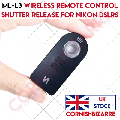 ML-L3 Wireless Infrared IR Remote for Nikon D7500 D3400 D5500,COOLPIX P900 P7800 - Image 1 of 4