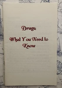 Drugs: What You Need To Know - Vintage 80s/90s Sikh Book Softcover War on Drugs - Imagen 1 de 5