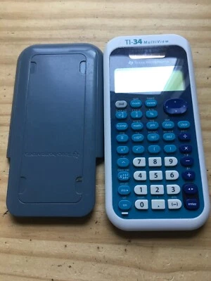 Texas Instruments TI-34 Dual Power MultiView Scientific Calculator W/ Case - Image 1 of 4