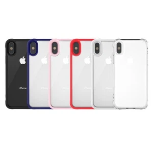 Stylish protective cover. For iPhone, 7&8 Plus With Navy Blue Hard Color Edge - Picture 1 of 11