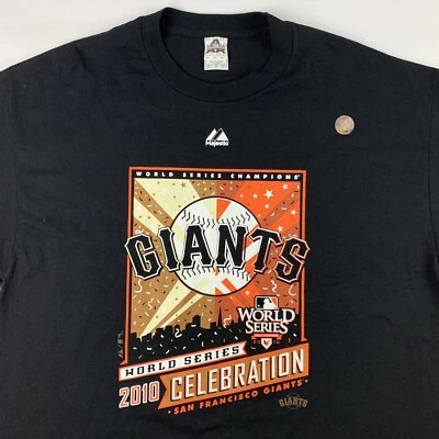 Camiseta de la lista de campeones de la Serie Mundial 2010 de los Gigantes de San Francisco XL X-Large Foto 1 de 4