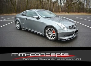 CUP faldones laterales enfoques NEGRO para Infiniti G35 Coupé Side Skirts listones  - Imagen 1 de 8