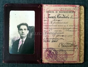 R. ISTITUTO STUDI COMMERCIALI AMMINISTRATIVI - Tessera Riconoscimento Roma, 1914 - Picture 1 of 4