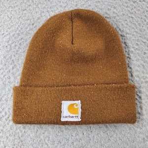 Carhartt Beanie Kids Hat Youth Tan Classic Brown Acrylic Watch - Picture 1 of 6