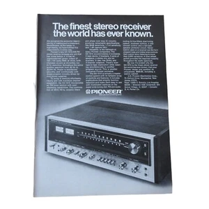1974 Pioneer Stereo Receiver - Vintage Print Ad - Picture 1 of 3
