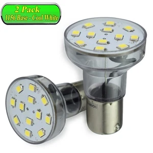 2 Pack LeisureLED Light 1156 1139 1141 1383 LED Bulb 2 Watt 275 Lumen CW Long - Picture 1 of 6