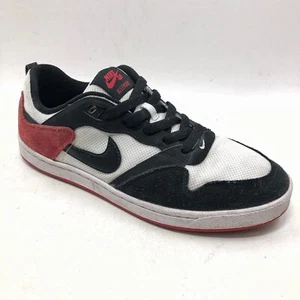 Nike Alleyoop SB Men White University Red Skateboard Shoes CJ0882 102 Sz 8 /41 - Picture 1 of 9
