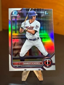 2022 Bowman Draft Chrome 1st #BDC-28 Tanner Schobel - Minnesota Twins - Picture 1 of 2