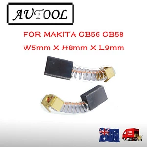 Carbon Brushes For Makita CB56 CB58 5X8X9mm HP1030 6801DB 9035N  9504B AU seller - Picture 1 of 3