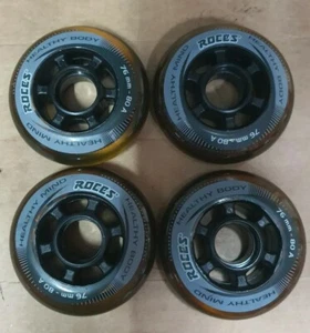 Ruedas de patín en línea Roces 76mm 78a paquete de 4 - Imagen 1 de 2