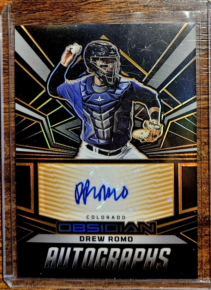 2023 Panini Chronicles Drew Romo Obsidian Auto 24/35 - Image 1 of 2