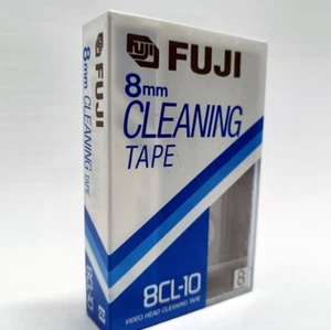 Fuji 8CL-10 8mm / Hi8 Head Cleaning Cassette Tape - for Video Camera NEW Sealed - Picture 1 of 8