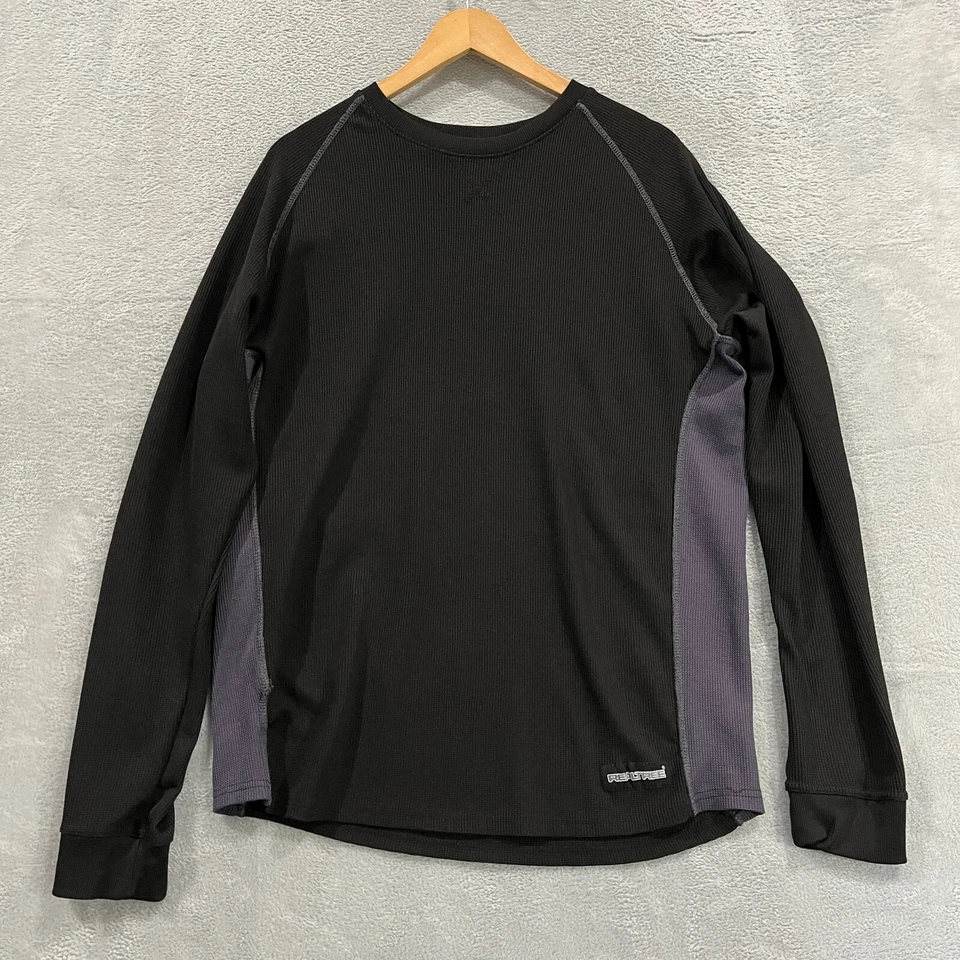 Мужская большая серая черная камуфляжная рубашка с длинным рукавом Real Tree Top для охоты в лесу - Изображение 1 из 4