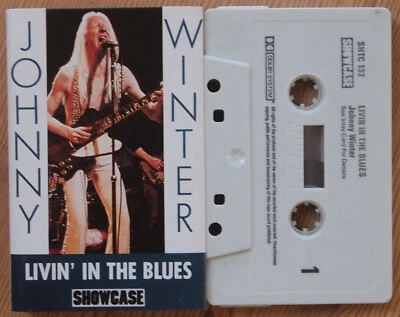 JOHNNY WINTER - LIVIN' THE BLUES (SHOWCASE SHTC132) 1984 UK CASSETTE COMPILATION - Image 1 of 3