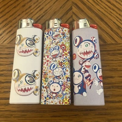 3 Bic Lighter Takashi Murakami Kaikai Kiki Mr. DOB Melting DOB Super Flat custom - Image 1 of 4