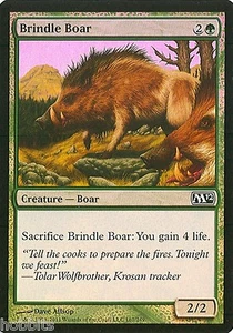 MTG - M12 - Brindle Boar - 2X - Foil - NM - Foto 1 di 1