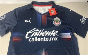 Puma Men L NWT Caliente Drycell Guadalajara Mexico Shirt Jersey Chivas 2020-2021 - Picture 1 of 15