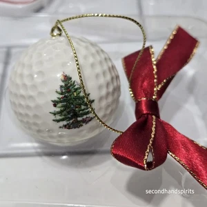 Spode Christmas Tree Golf Ball Ornament - Picture 1 of 2