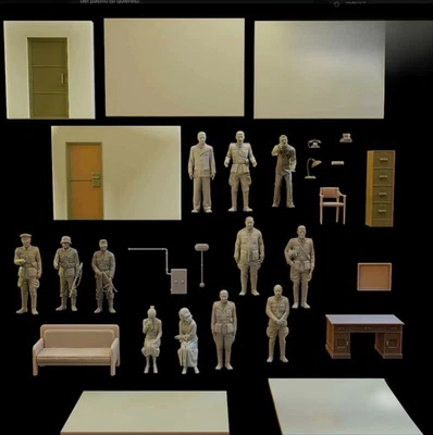 1/35 Scale WwII All Scenes of The Fall of The Empire Resin Model Kit - Image 1 of 4