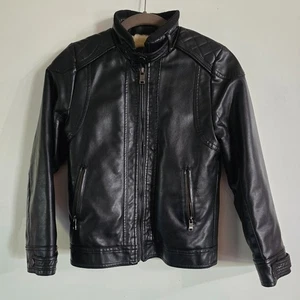 IMCCE Premium Jackets Boys Black Faux Leather sz 11/12. - Picture 1 of 6
