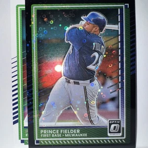 **PRINCE FIELDER**2025 Donruss Optic Black Disco Prizm + Base Card # 62 BREWERS - Bild 1 von 9