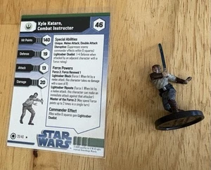 Star Wars Miniatures Jedi Academy Kyle Katarn, Combat Instructor 29/40 Rare - Picture 1 of 1