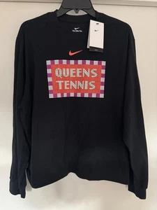 Camiseta Nike Queens Tenis Mujer Manga Larga Negra (Grande) - Imagen 1 de 3