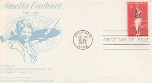 C68 8c AMELIA EARHART AIRMAIL - 1st The Ninety Nines (99's) cachet - Bild 1 von 1