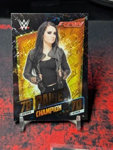 WWE PAIGE CHAMPION 2015 TOPPS SLAM ATTAX THEN NOW FOREVER WRESTLING CARD AEW - Picture 1 of 2