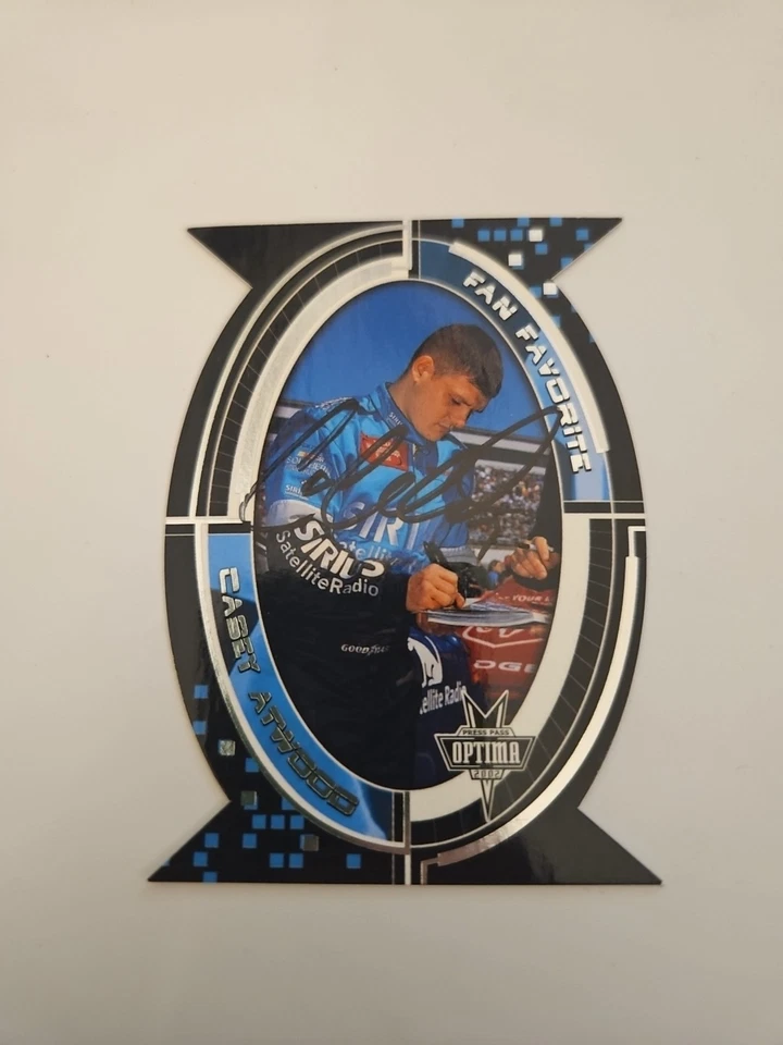 2002 Press Pass Optima Fan Favorite Casey Atwood Autographed #FF1 Trading Card - Image 1 of 4