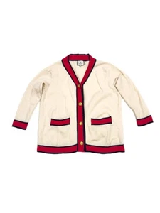 Tuckernuck Wool Lauren Cardigan Sweater Size M - Ivory/Cream - Picture 1 of 6