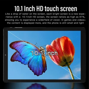 (Black US Plug)10.1 Inch Tablet For 12.0 5G WiFi 6GB 128GB Front 2MP - Picture 1 of 12