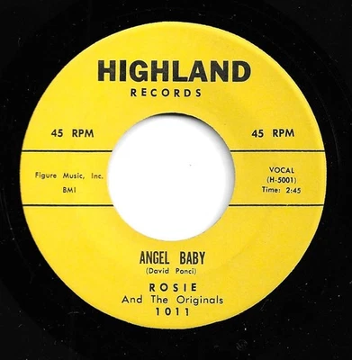 DOO WOP 45 by ROSIE & THE ORIGINALS Yellow Label Monarch RARE! - Image 1 of 2