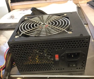 LOGISYS 550W ATX 20/4-PIN BLACK DUAL FAN SWITCHING POWER SUPPLY PS550E12BK - Picture 1 of 4