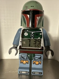 Lego Starwars Boba Fett 2011 9" reloj despertador digital probado por batería/funcionando - Imagen 1 de 9