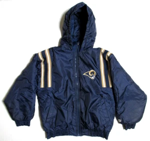 Puma St Louis/Los Angeles Rams Puffer Coat Boy's Size M Blue/Gold - Picture 1 of 3