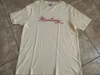 Red Jacket For Ford XL Mustang Logo Basic Tee T Shirt Yellow  - Image 1 of 4