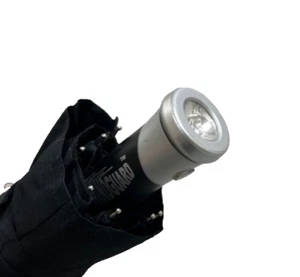 London Fog Auto Open Close Vented Wind Resistant Umbrella Flashlight Handle - Picture 1 of 6