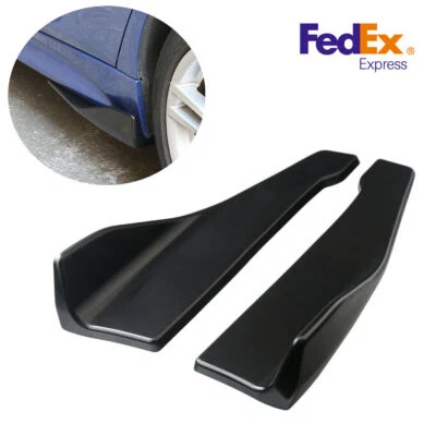 1 Pair Car Side Skirt Extension Splitters Winglet Diffuser Rear Lip Anti-Scratch Foto 1 de 4