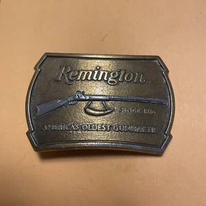 Vintage Remington 1816 Flintlock Rifle belt Buckle 1976 USA Made - Picture 1 of 17