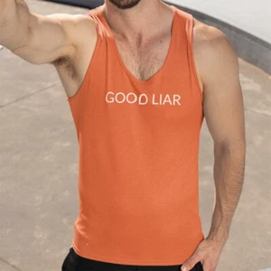 GOOD MENTIR tanque unisex simple mínimo impreso un revestimiento - Imagen 1 de 9