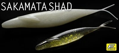 Deps Sakamata Shad 4" Plástico Suave Estilo Fluke Jerkbait - Elige Color Foto 1 de 2